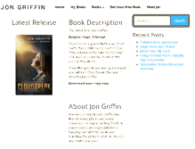 Tablet Screenshot of jongriffinauthor.com